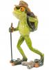 Frog Traveler Green Decorative Figurine with Backpack