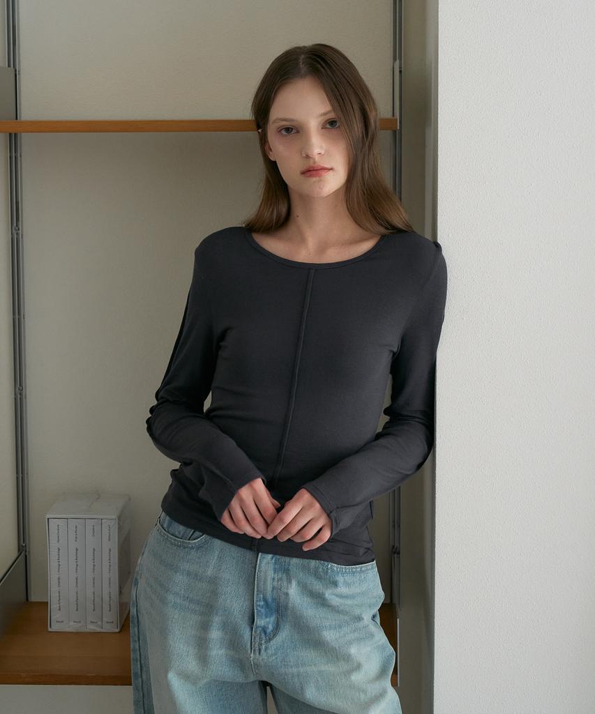 DEHEVE Soft Layer Slim Long Sleeve [Charcoal]