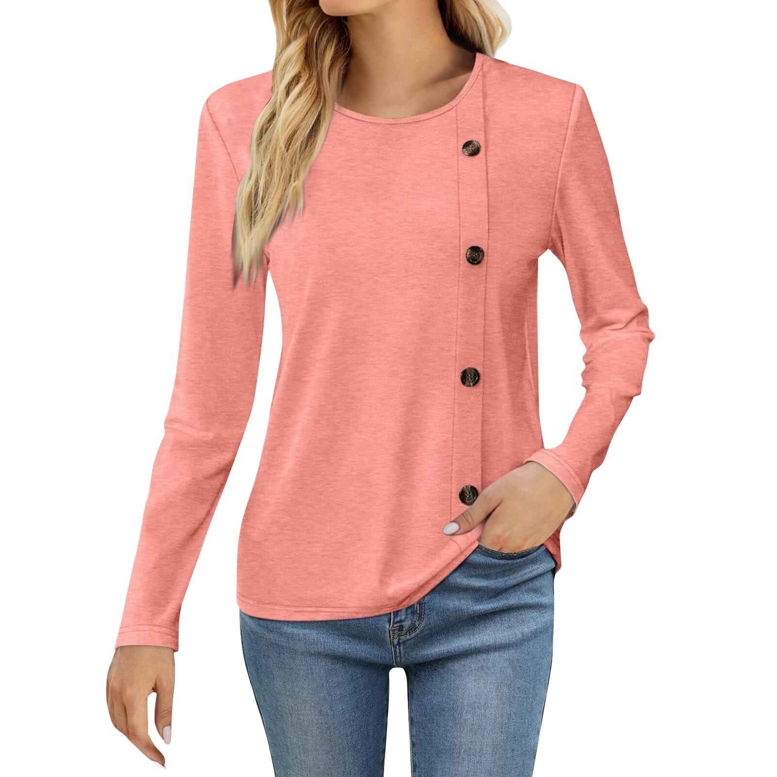 

Женская модная повседневная футболка с круглым вырезом и длинным рукавом с принтом, женская футболка XL арбуз красный