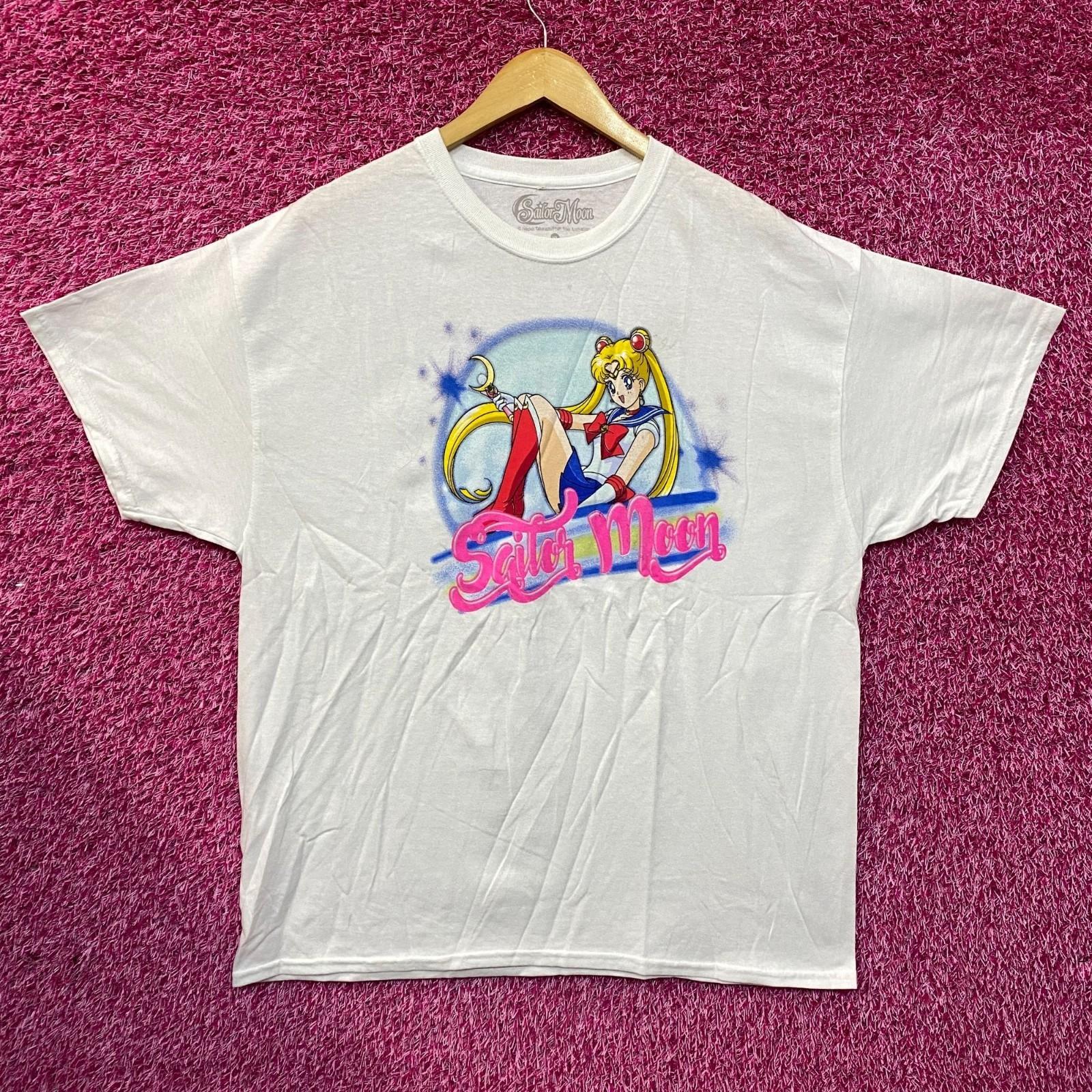 

Sailor Moon Air Brush Style Anime 100% Cotton T-shirt Mens Tees Top 4XL