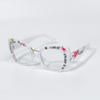 Großer Rahmen, Retro-Mode Dekorative Brille Minimalistische Computerbrille für Damen Herren