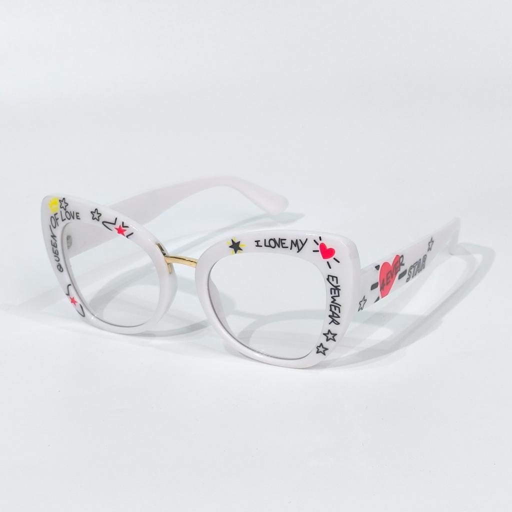Großer Rahmen, Retro-Mode Dekorative Brille Minimalistische Computerbrille für Damen Herren