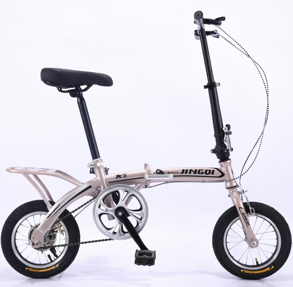 Rixian 12-inch Folding Bicycle for Adults and Kids - Compact Commuter Bike