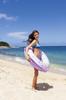 IGARASHI 90cm Inflatable Ring Makeup Inflatable Ring with Rope and Quick Buoyancy New Valve Design RLE-90E [Easy Plug]