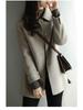 Spring 2025 Women's Petite Fashion Slimming Versatile Cotton-Padded Woolen Coat