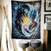 Dragon Ball Fusion Wall Tapestry Aesthetic Wall Hanging Printed Fabric Blanket Decorative Tapestries For Bedroom Living Room Home Decor