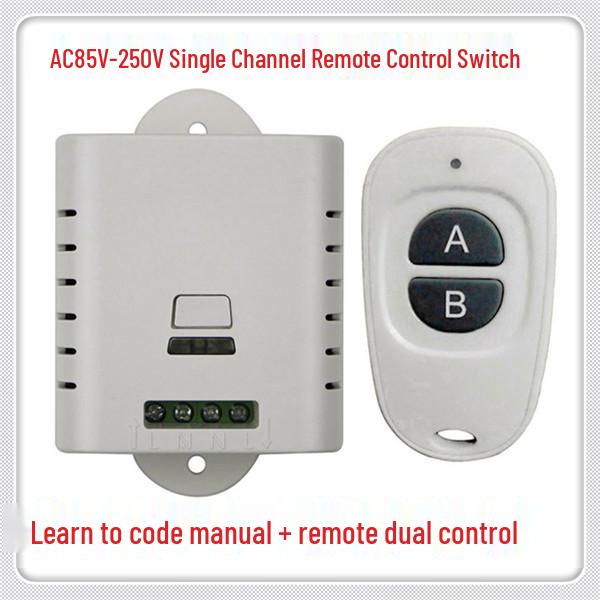 220V Wireless Single-Channel LED Light Remote Controller with Learning Code Single Channel Remote Control Switch