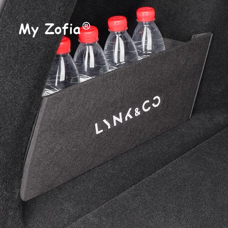 For Lynk & Co 08 EMP 2024 2025 Car Trunk Storage Box Partition Board Multifunction Organizer Trunk Side Partition Accessories
