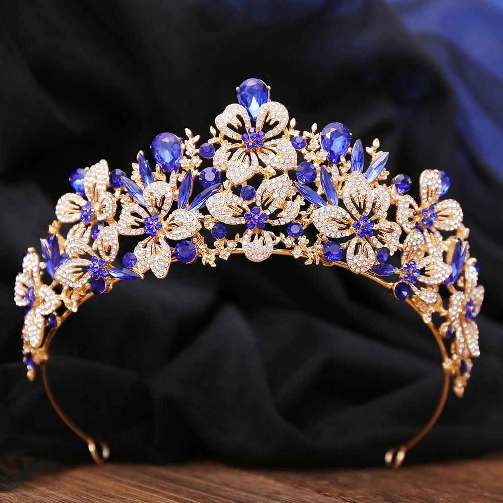 2026 Leaf Rhinestone Crown Headpiece Bridal High Atmospheric Wedding Dress Accessories Princess Hair Crown