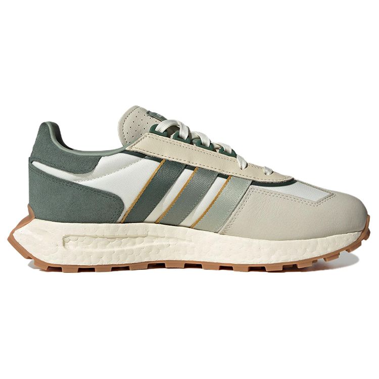 Adidas Originals Retropy E5 Fabric Comfortable Lightweight Non-Slip Low-Top Lifestyle Casual Shoes Unisex Sneakers Green White IE0499