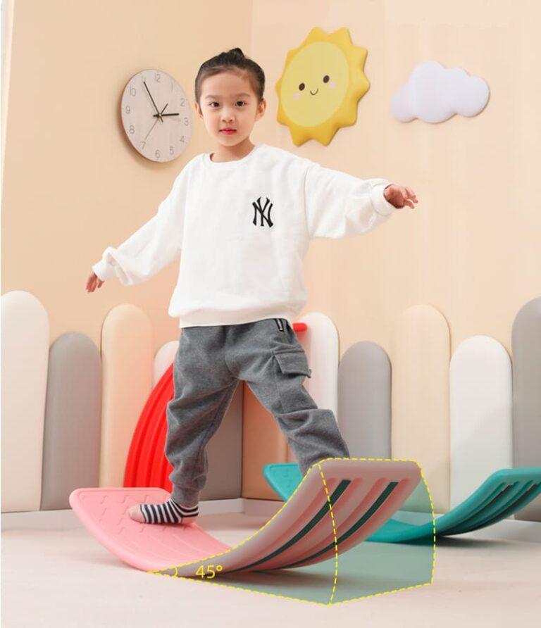 Balance board Children's wobble board balance trainer balance game balancing beam Wobble orange