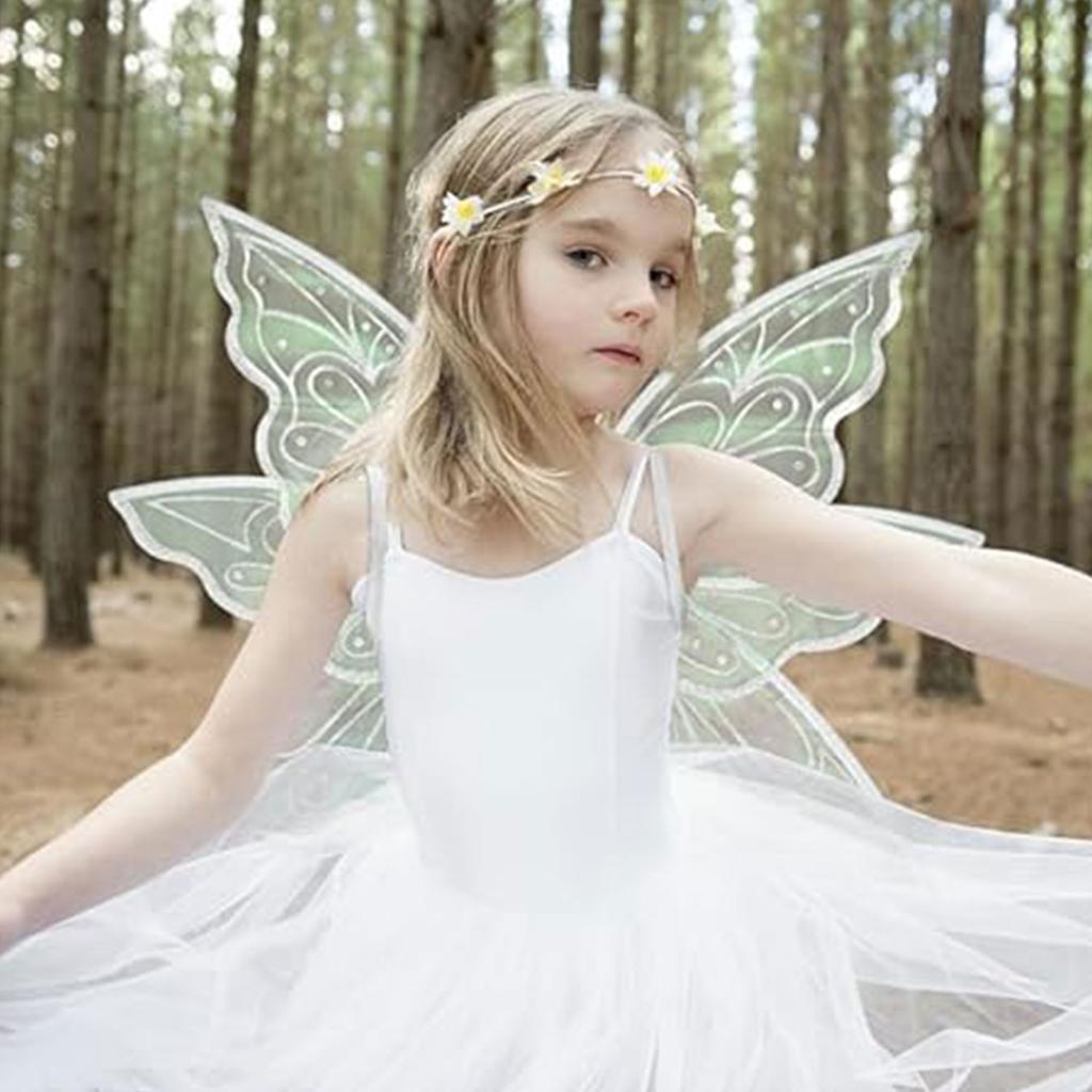 Duże Złote Skrzydła Wróżki dla Dorosłych Przebranie Brokatowe Przezroczyste Skrzydła Motyl Wróżka Kostium na Halloween Skrzydła Anioła dla Kobiet