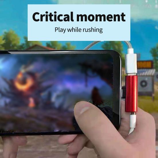 2 w 1 Szybkie ładowanie Stabilna transmisja Plug Play Adapter audio Konwerter USB-C na gniazdo słuchawkowe 3,5 mm Akcesoria audio