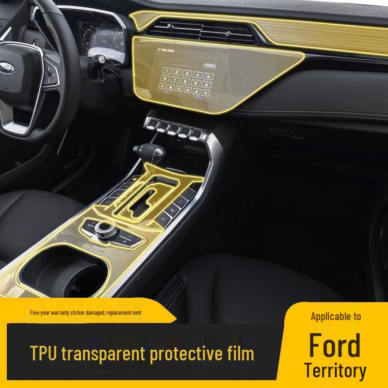 19-24 Ford Territory Interior TPU Protection Film for Navigation, Console, and Gear Shift