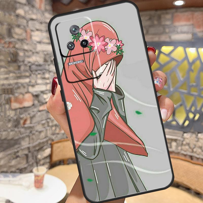 Muslim Arabic Hijab Girl Case For Xiaomi 14T Pro 13T 11T 12T 13 14 15 Ultra POCO X6 X7 Pro X3 X5 M6 F5 F6 Pro Cover