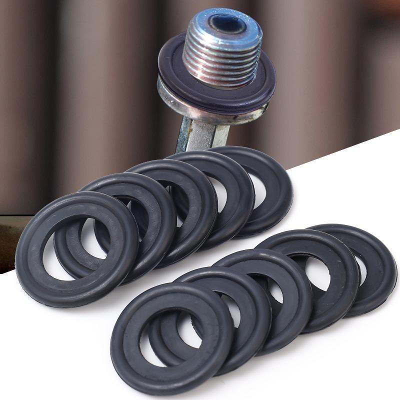 Rubber Gasket Oil Drain Screw Gasket for Automotive Oil Pan Replacement Parts Protects Against Dirt for Chevrolet Ford M12/M14