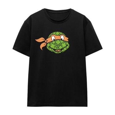 Teenage Mutant Ninja Turtles Unisex Adult Michelangelo Clover St Patricks Day T-Shirt