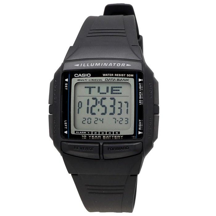 Casio Data Bank Telememo 30 Digital Watch DB-36-1AV Men's Black
