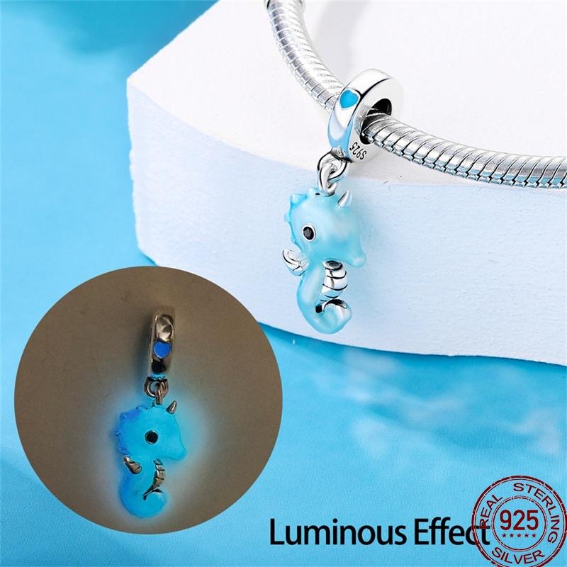 Copper Luminous Color Changing Charm Suitable Fit Original 3Mm Bracelet Beads Diy Luminous Firefly Exquisite Jewelry