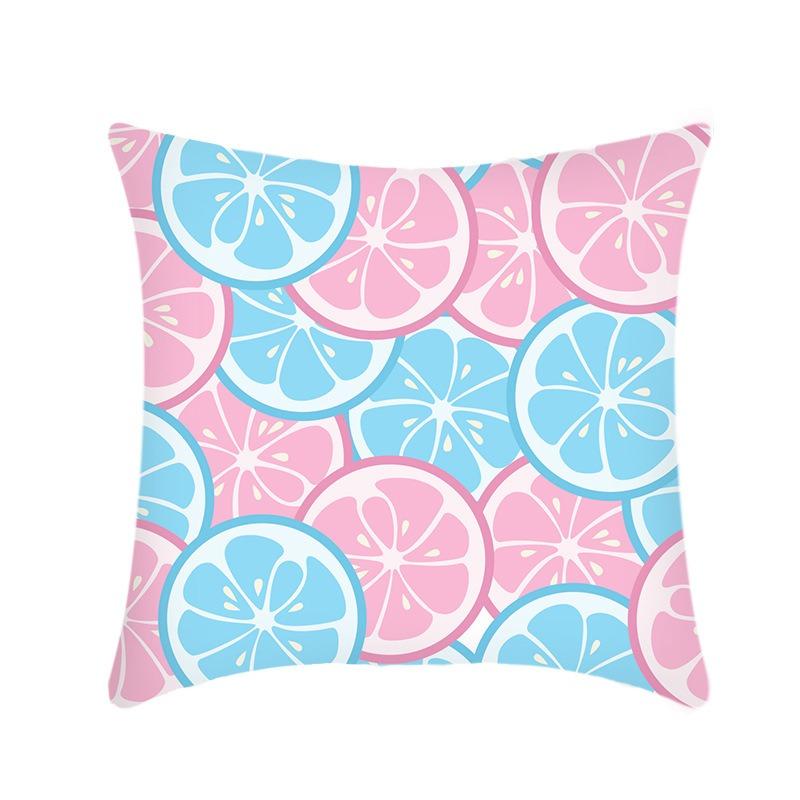 Fruit Lemon Ice Cream Popsicle Sofa Home Pillow Cover Small Fresh and Sweet Style Sofa Pillow Cover
