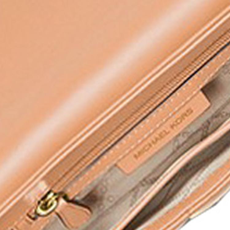 Michael Kors Mk Bradshaw Small Studded Gold Buckle Shoulder Bag Solid Color Seam Single Shoulder Bag Women shoulder bag Melon 30T1L2BL1U-CANTALOUPE