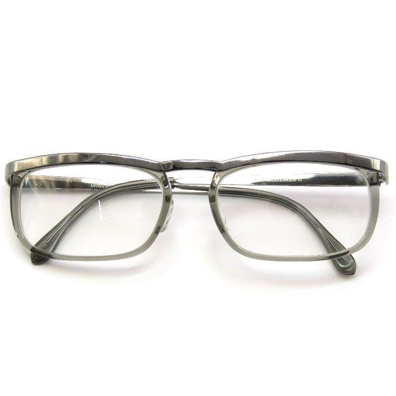 Used Unused CUTLER AND GROSS Glasses Frame M:0677 Square Metal Brow Combi GR Gray/Silver 61004861