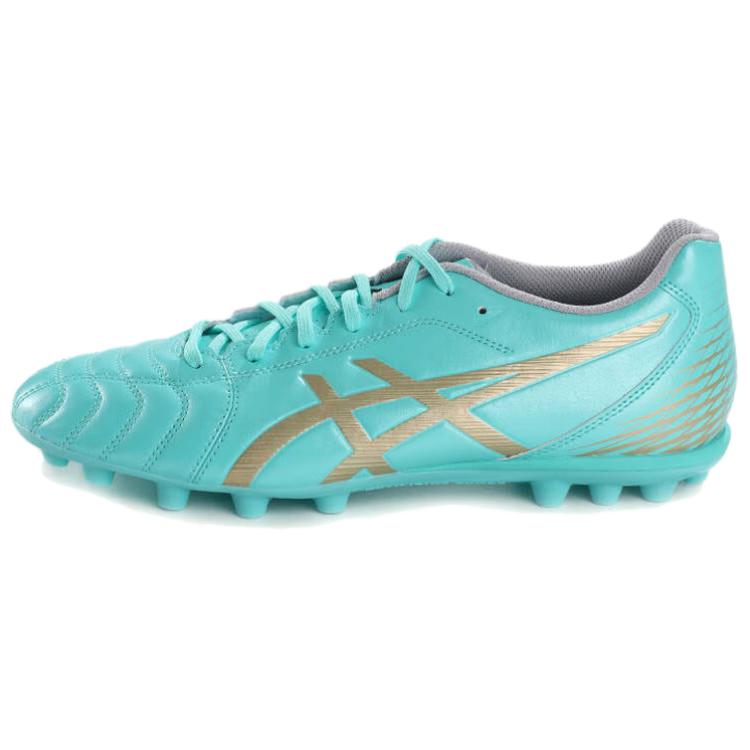 Asics Ds Light Club Wide Fashion Ag (Rubber Short Studs) Artificial Grass Fitting Soccer Shoes Men Soccer Shoes Blue Gold 1103A119-400