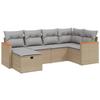 VidaXL Garden Lounge Set with Cushions 6 Pcs, Patio Sofas, Patio Furniture Set, Outdoor Furniture, Mix 3265301