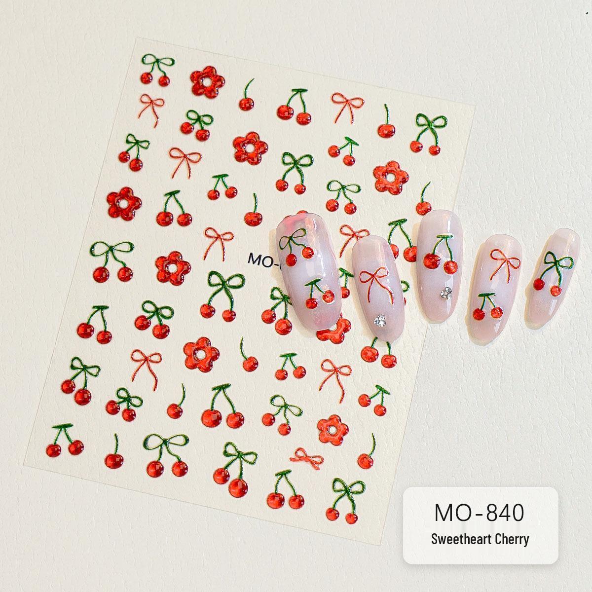 Cherry Blossom Ice Translucent Nail Art Stickers