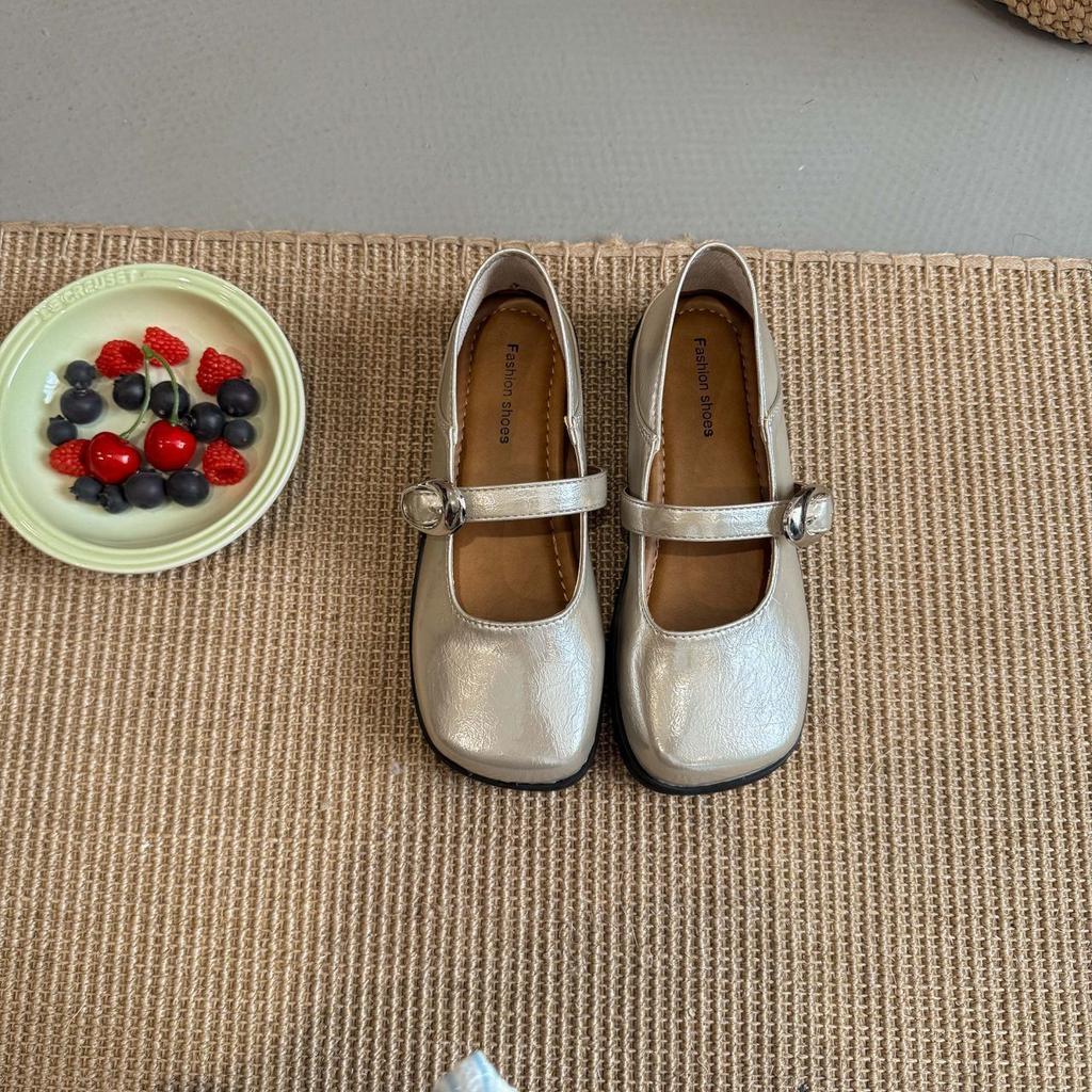 Fashion outerwear versatile Mary Jane shoes women's spring and summer 2025 new retro shallow mouth single shoes soft-soled shoes