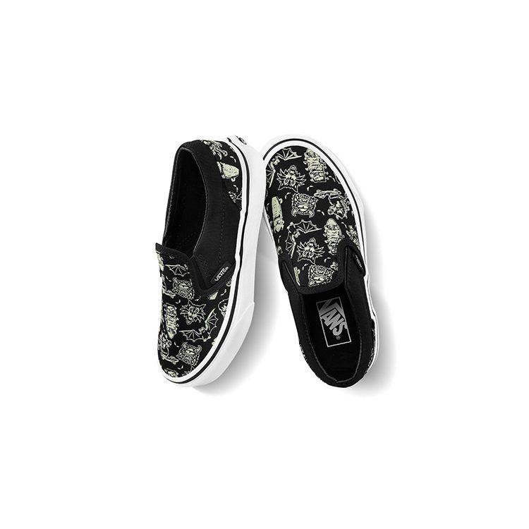 Vans Slip-On Canvas Low Top Kids Skate Shoes Kids Sneaker Black VN0A4BUT2JN