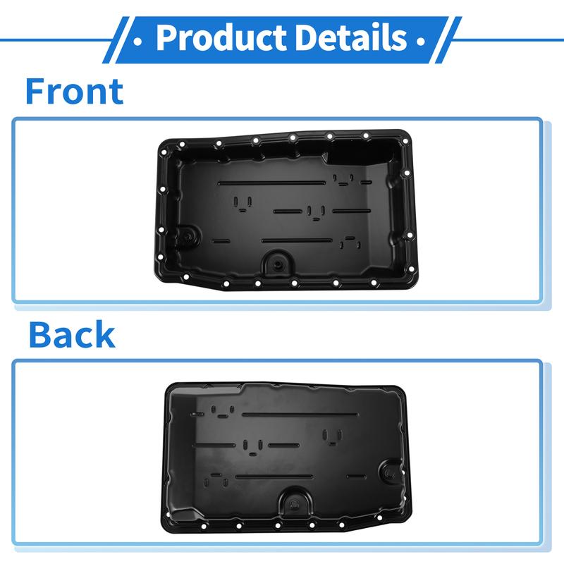 UXCELL No.3510650040 Engine Oil Pan Oil Pan Sump Transmission Oil Pan for Toyota for Lexus GS350 2007-2011 Steel Black