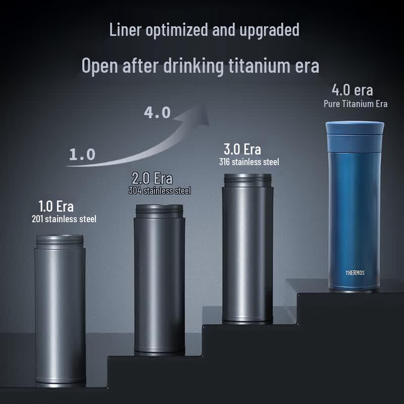 Термос THERMOS из чистого титана с двойными стенками