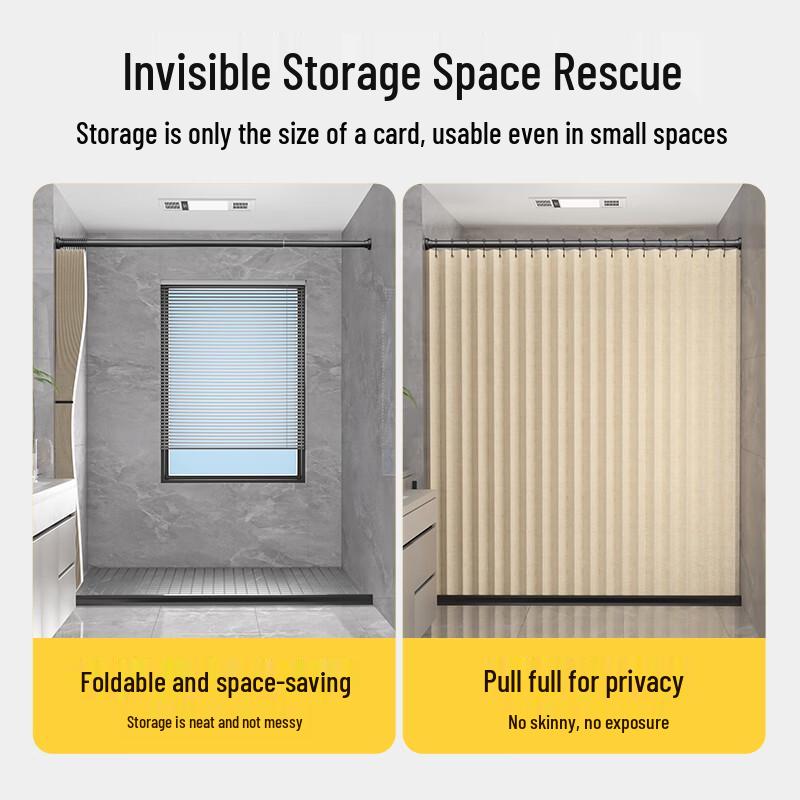 Xihe Magnetic Punch-Free Shower Curtain