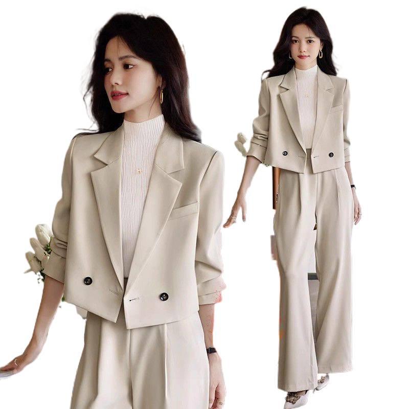Women's 2026 Spring Short Suit Jacket: High-End, Casual, Petite Professional Wear Set