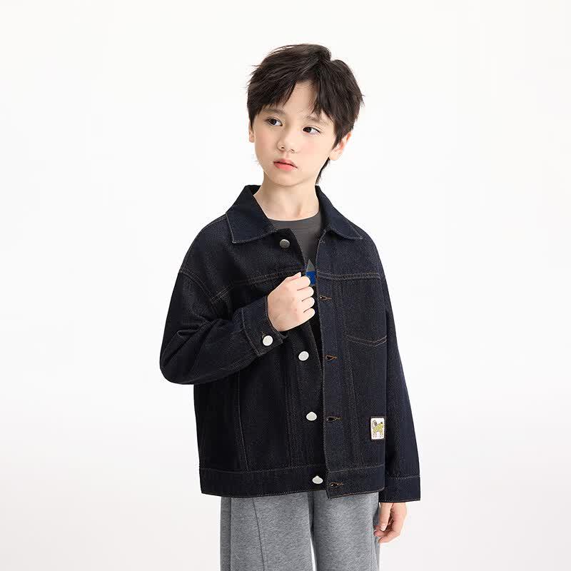 Boys' Retro Stitch Denim Jacket
