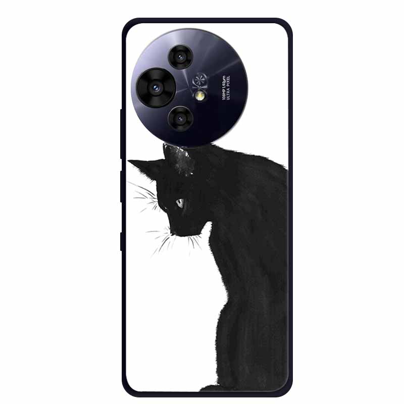 For TCL 50 Pro NxtPaper 5G Case Black Silicone Cover for 50 Pro NxtPaper Protective Shell Coque for TCL 50 NxtPaper 5G TPU Cases
