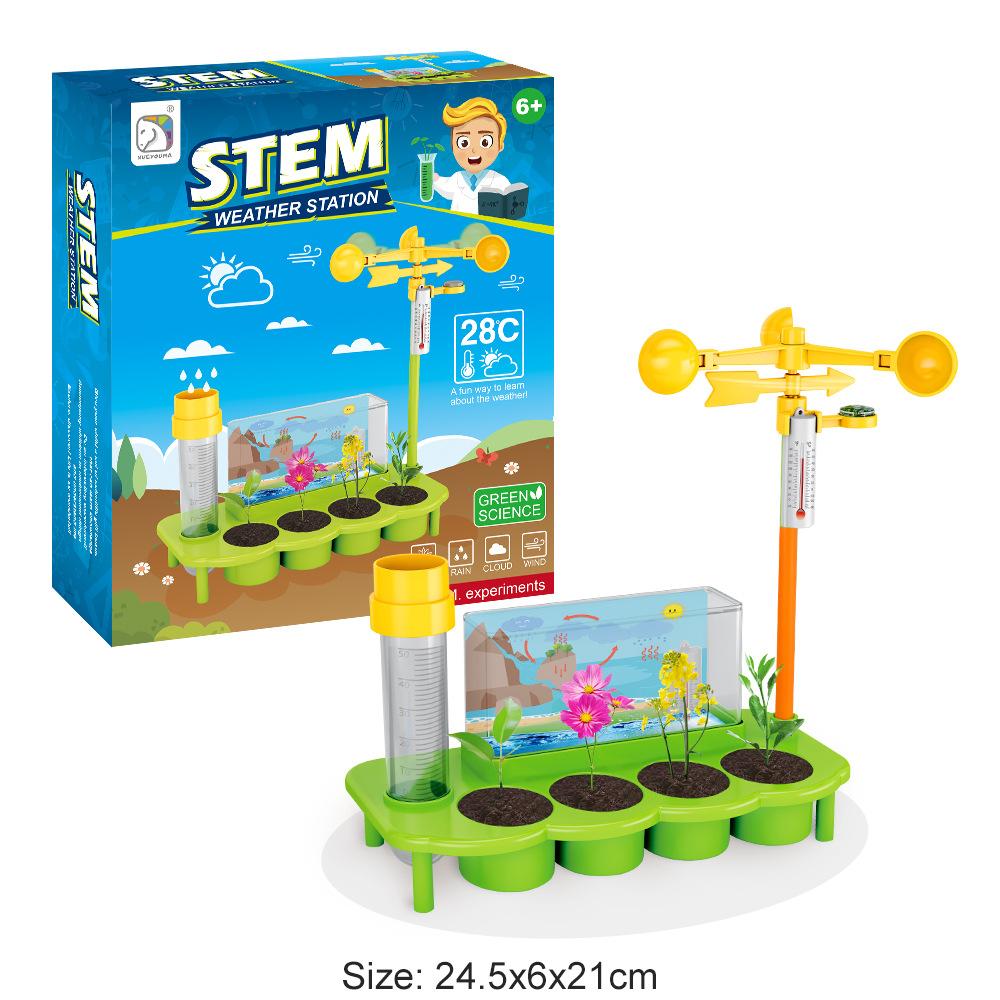 Xuyouma Simulare Stație Meteorologică Ecologică Plantare Creștere Plante Jucării Științifice și Educaționale pentru Copii Experiment Științific Grădiniță
