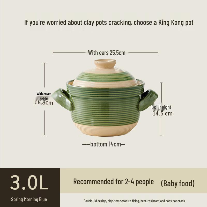 Xiao Cai Ya Micro-pressure Clay Stewing Casserole