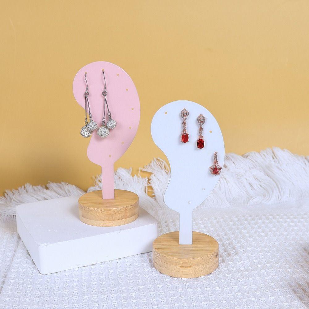 Jewelry Rack Earring Display Stand Ear Shaped Ear Clip Stud Organizer Women Girls