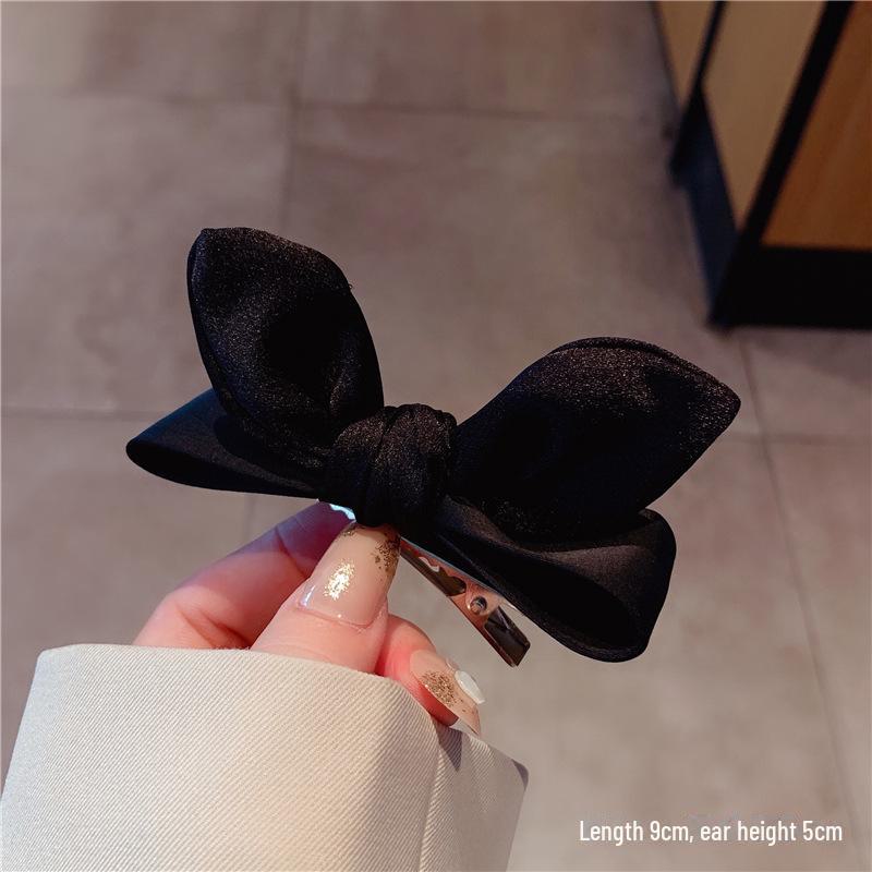 2024 High-End Rabbit Ear Hairpin for Women – Elegant Bangs and Top Clip Decorative Duckbill Clip