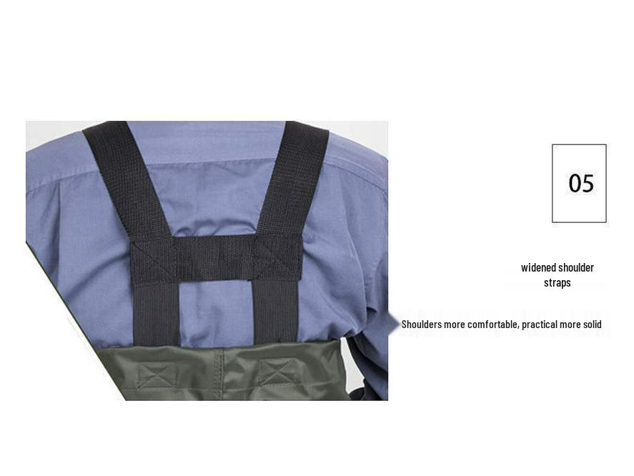 Waterproof Nylon Wading & Rain Pants - One-Piece Design for Fishing and Tide-Pooling.