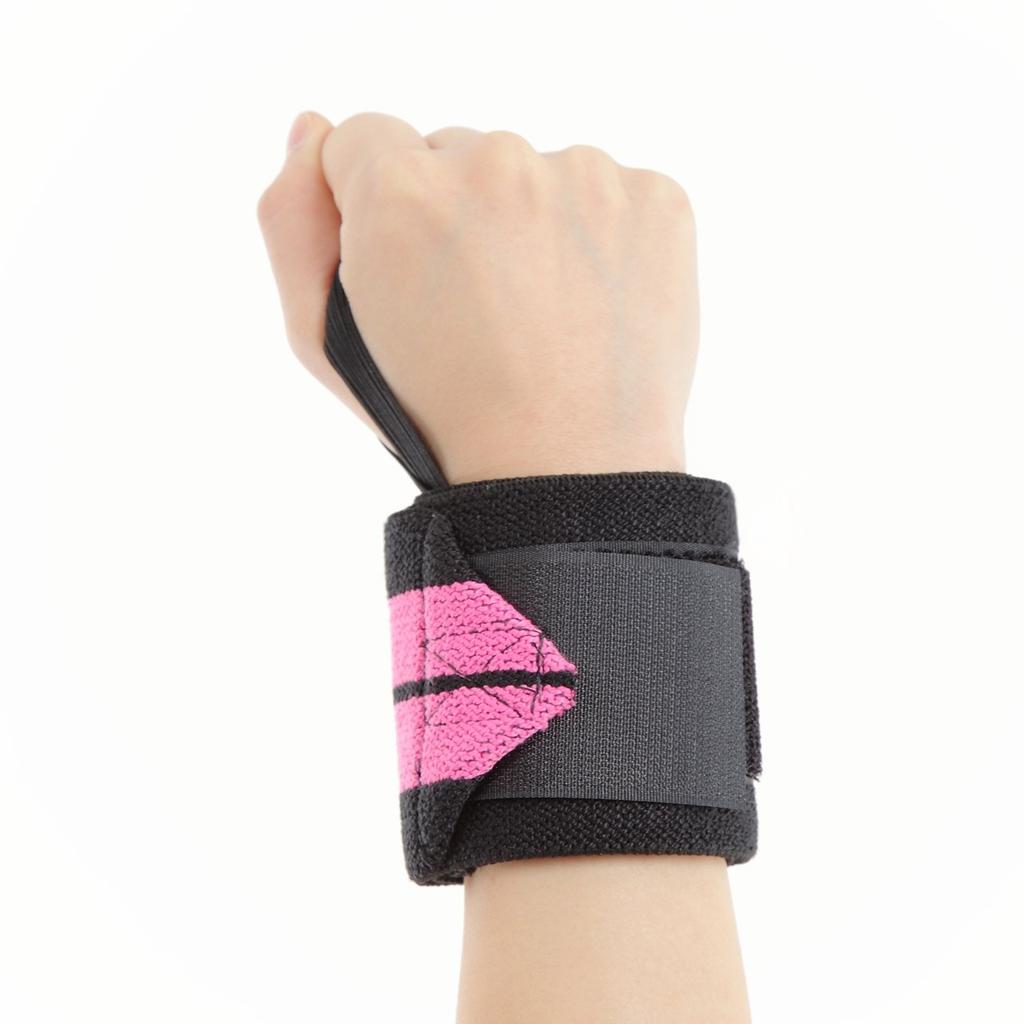 Schiek Wrist 24 for Free Weight Pink Wraps, Inches, Training, ()