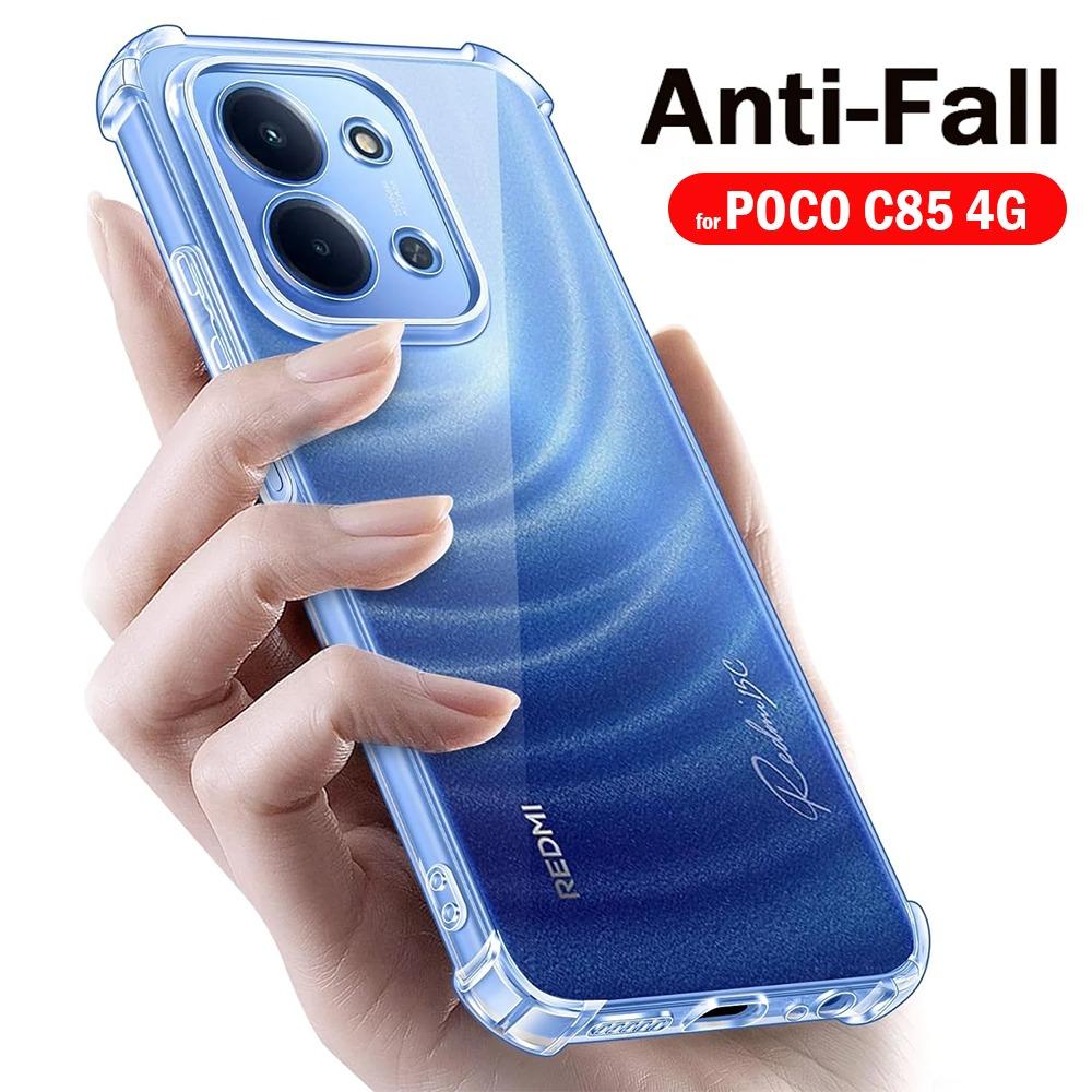Clear Funda for Xiaomi POCO C85 4G Case Ultra Thin HD Transparent Soft Protection Shockproof Back Cover Capa
