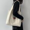 Cartoon Shoulder Bag Women Large Capacity Canvas Shopping Bag Eco Friendly Tote Bag Women's Handbags Outside Bag