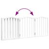 Vidaxl Cancello Pieghevole di Sicurezza per Cani, 3 Pannelli, Bianco, 150 cm