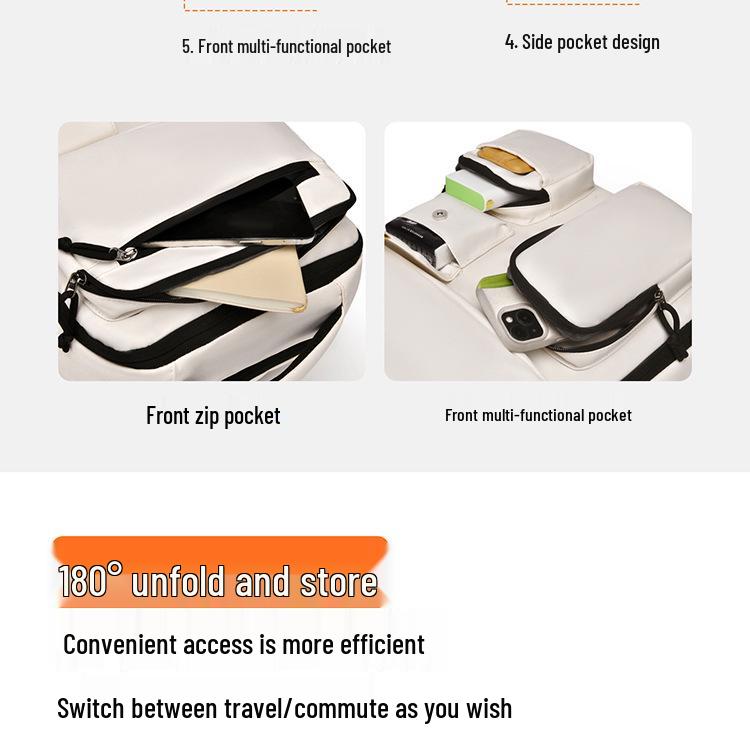 New Large Capacity Multifunctional Backpack - Travel, Business, and Student Use