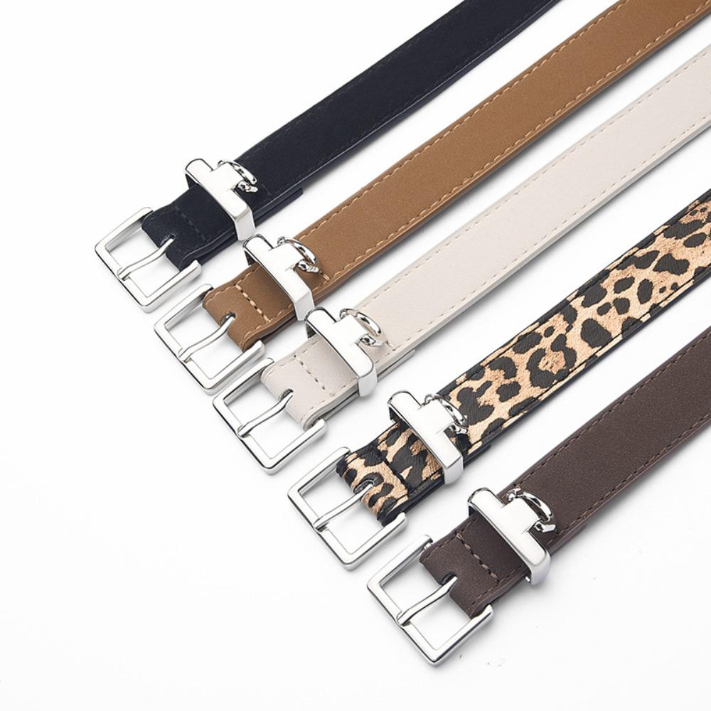 Pin Buckle Suede Leather Belt Luxury Design Waistband Trendy Frosted Waist Belt  For Women