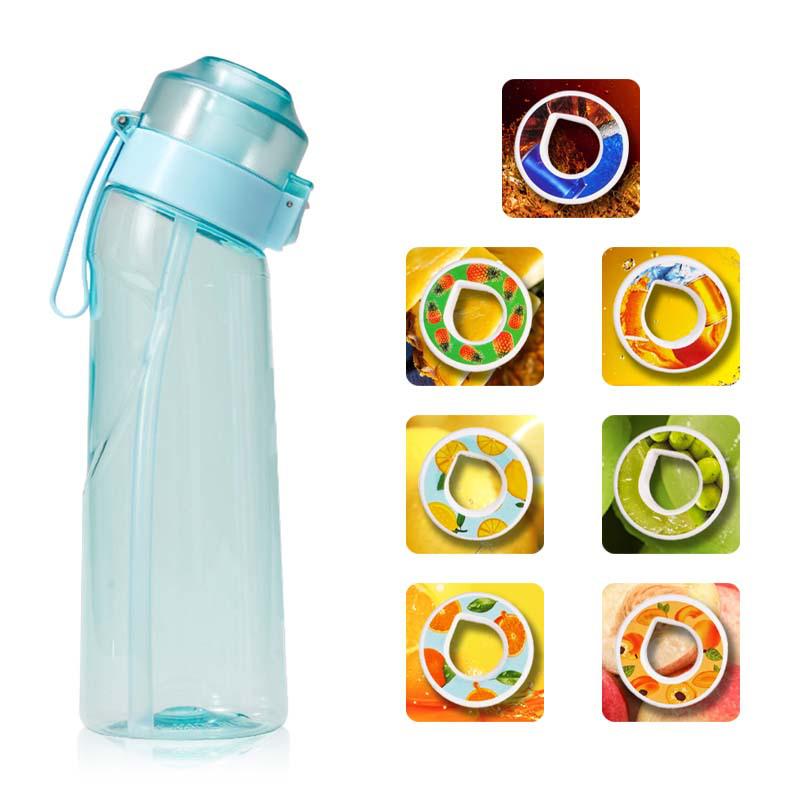 Sticlă de apă parfumată cu capsulă de aromă și inel aromatic - Cupă rezistentă la temperaturi înalte în stoc