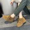 Star platform kangaroo shoes autumn new retro casual fashion board shoes women's muffin sole single shoes